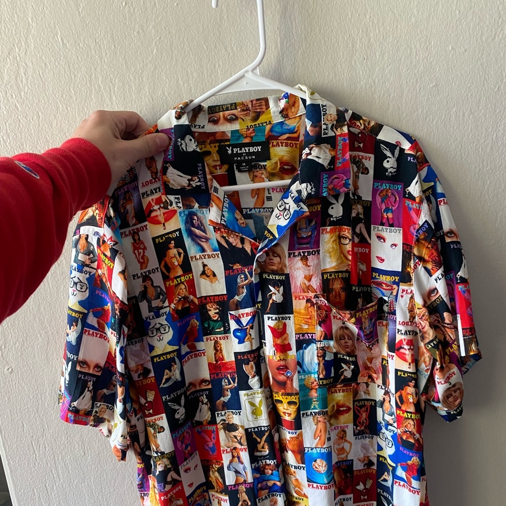 Play boy button-up -magazine cover prints